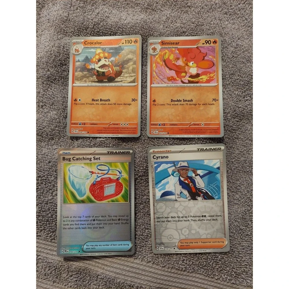 Pokemon‎ Cards Lot Crocalor Simisear Bronzong Dialga Quaxwell Seaking